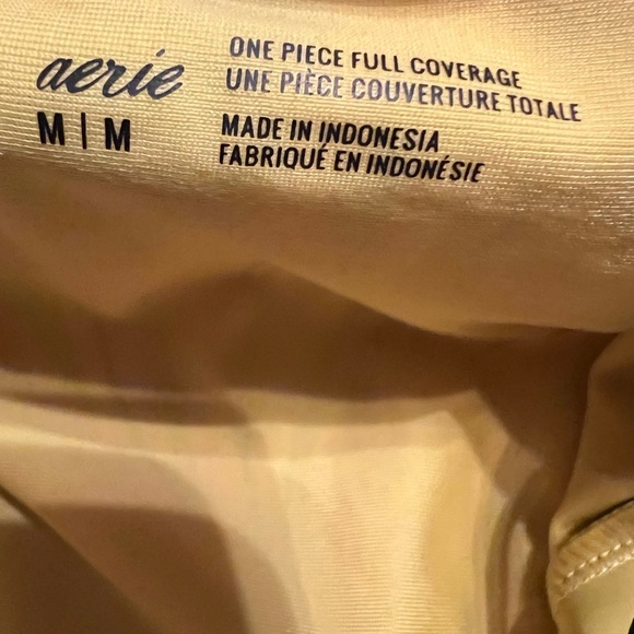 Aerie Tropical Floral One Piece Swimsuit - Pink, Yellow, Green - Picture 4 of 4